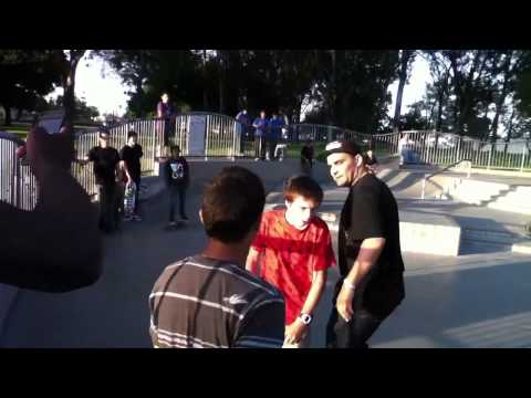 Elijah briefly engages in quite a rough tussle with a young