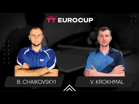 13:40 Bohdan Chaikovskyi  - Vitalii Krokhmal 28.02.2024 TT Euro.Cup Ukraine Master. TABLE 3