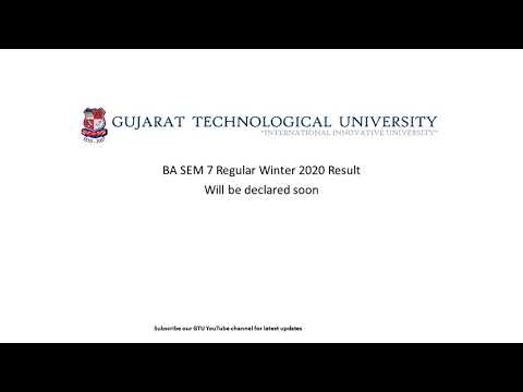 GTU Winter 2020 BA SEM 7 Regular