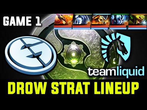 EG vs TEAM LIQUID GAME 1 - DROW STRAT LINEUP INSANE RIGHT CLICK DMG | THE INTERNATIONAL 2018 DOTA 2