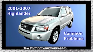 Toyota Highlander 1st gen 2001 to 2007 common problems, issues, defects, recalls and complaints