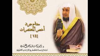 صورة مفتاح جرد كتاب " أخصر المختصرات " ( 13 ) لفضيلة الشيخ الدكتور/ أحمد بن مسفر العتيبي.