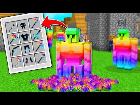 ENCONTREI UMA VILA PROTEGIDA POR GOLENS LENDÁRIOS DO AVARITIA NO MINECRAFT