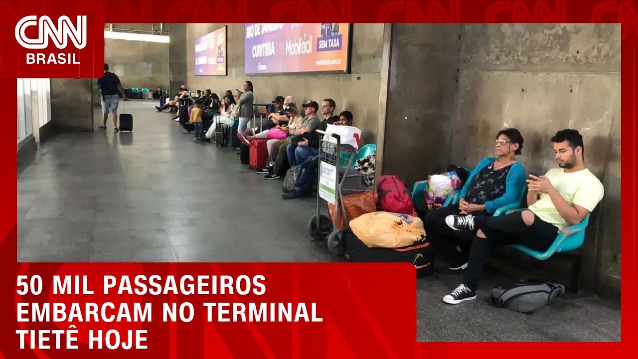 Feriado deve movimentar 50 mil passageiros no terminal Tietê | CNN NOVO DIA