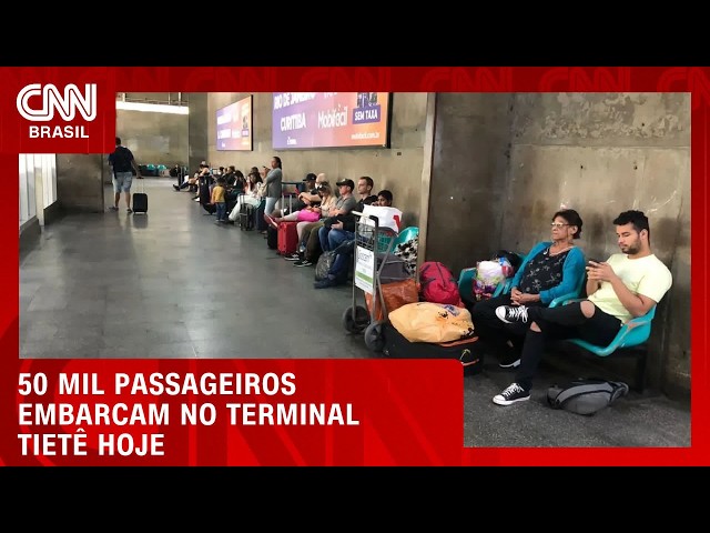 Feriado deve movimentar 50 mil passageiros no terminal Tietê | CNN NOVO DIA