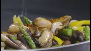 鷄樅菌煎炒鮮鮑魚