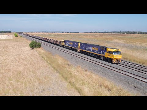 5MP2 Pacific National Steel Train With NR1 + NR94 (12/1/2023) - PoathTV Australian Railways