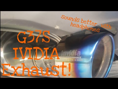 G37S Invidia exhaust