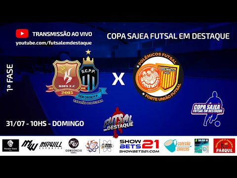 KOFS/SEM CRISE X POLEMICOS/FORTE UNIÃO  COPA FUTSAL EM DESTAQUE