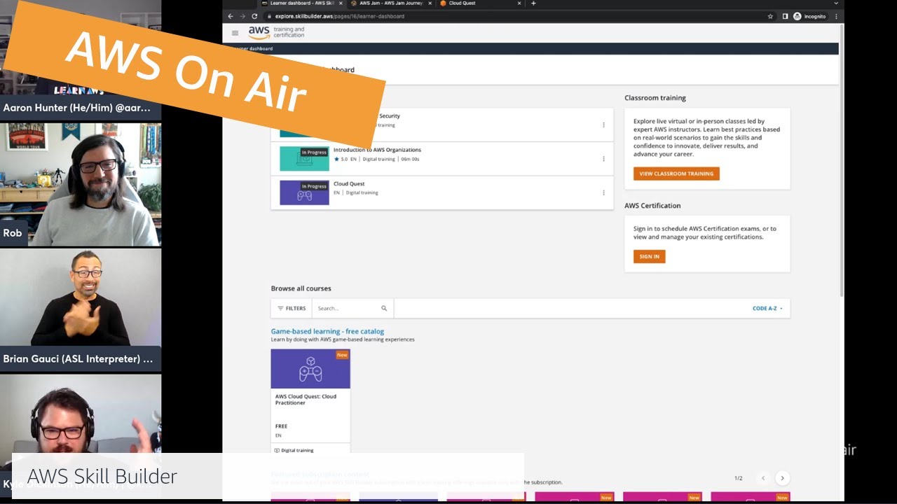 AWS On Air ft: AWS Skill Builder Individual and Team subscriptions | AWS Events