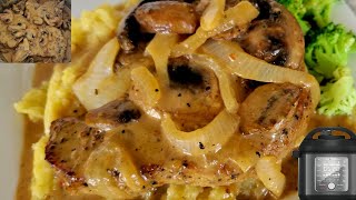 Instant Pot Pro Plus Smothered Pork Chops with Homeade Mash Potatoes Combination Cooking