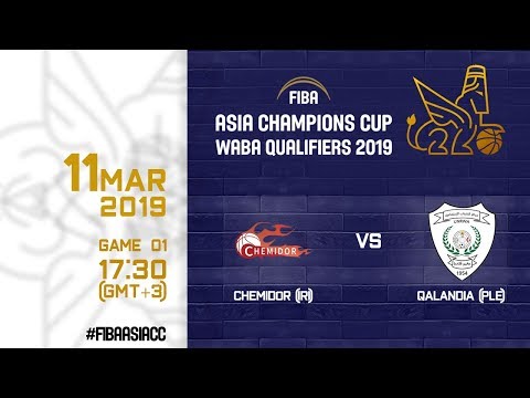 Chemidor (IRI) v Qalandia (PLE) - Full Game - FIBA Asia Champions Cup 2019 WABA Qualifiers