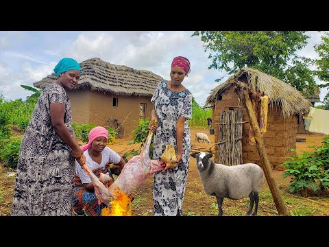 lamb Meat Recipe #cooking Most Appetizing Delicious Village Food | African Village Life.