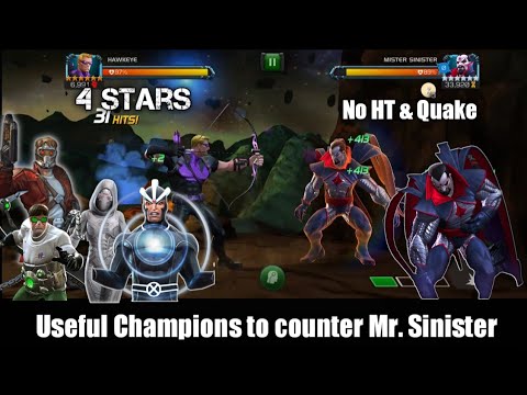 Some Useful Champions to Defeat Mister Sinister  [From Beyond] Marvel Contest of Champions