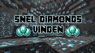 Hoe VIND je SNEL DIAMANTEN in Minecraft!!