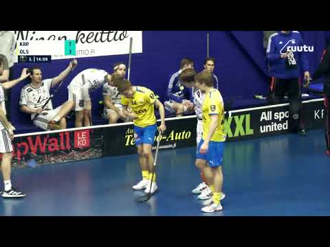 F-liigaM, puolivälierä Nokian KrP - OLS, tilanne ajassa 54:09.