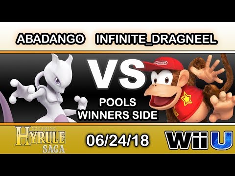 Hyrule Saga - Abadango (Mewtwo) Vs. Infinite_Dragneel (Diddy Kong) Pools - Smash 4