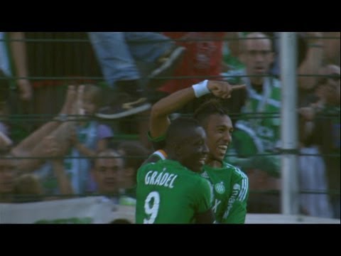 Goal Pierre-Emerick AUBAMEYANG (13') - AS Saint-Etienne - Stade Brestois 29 (4-0) / 2012-13