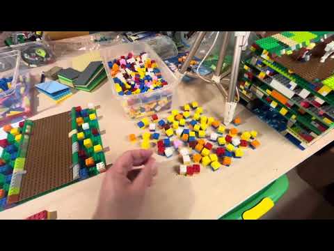 #lego Fantasy Forest vlog #2 river plates and bulk lots #legomoc