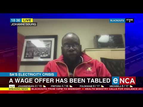 Eskom labour dispute A wage offer has been tabled