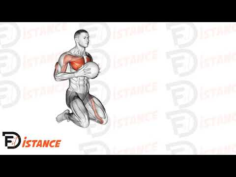 Exercice Poussée horizontale suivi de pompe avec medecine ball