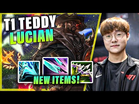 T1 TEDDY PLAYING LUCIAN TOP W/ NEW ITEMS VS T1 CANNA (IRELIA)  | S11 T1 STREAM HIGHLIGHTS