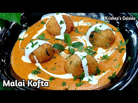 Malai Kofta || Malai Kofta Curry Recipe || Paneer Malai Kofta || Krishna's Cuisine #malaikoftarecipe