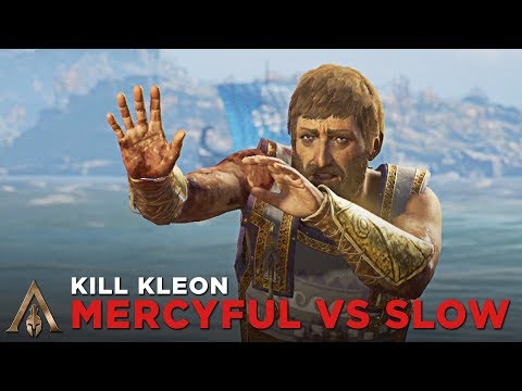 Kill Kleon Merciful vs Slow Death (Boss Fight) - Assassin's Creed Odyssey