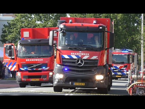 vele Hulpdiensten vertrekken met spoed vanaf Opendag Brandweer Leiderdorp