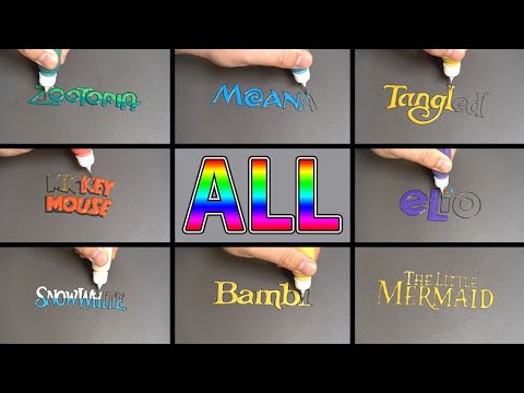 Disney Pancake Art - Zootopia, Moana, Tangled, Mickey Mouse, Elio, SnowWhite, Bambi, Mermaid