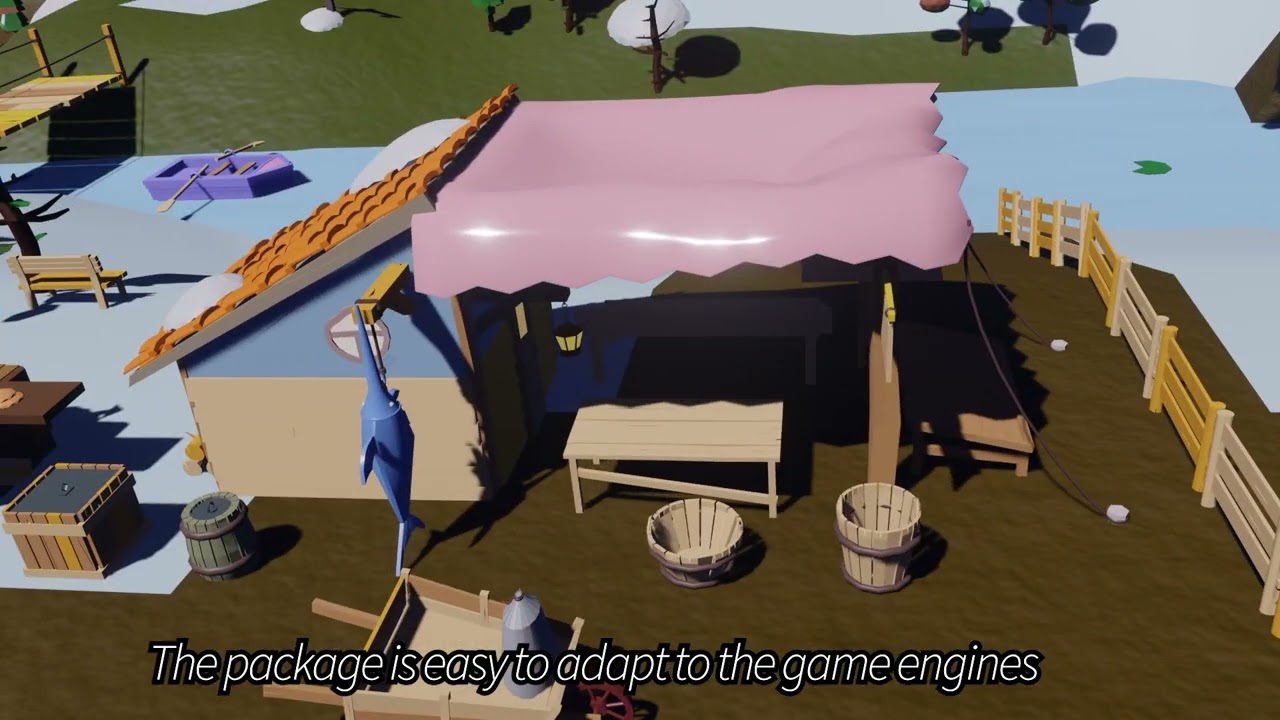 Village Pack-Flexible Modular 3D Model