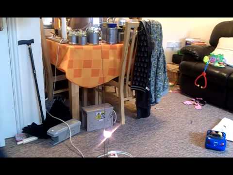 Big Jacobs ladder 10kv. 250 ma 2500 watts