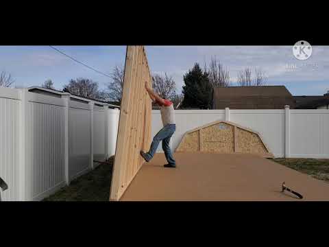 12x20 Old Hickory Sheds onsite build