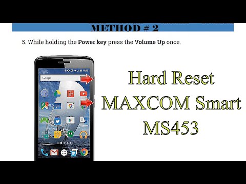 HARD RESET MAXCOM Smart MS453