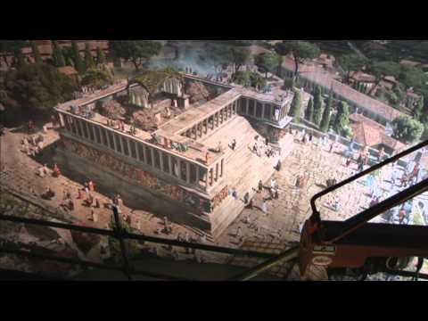 Pergamon | Panorama der antiken Metropole | Hängung des gedruckten Panoramas