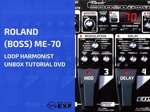 Roland Boss ME-70 loop harmonist unbox tutorial DVD ...