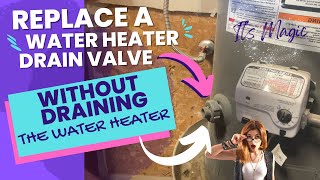 Replace A Water Heater Drain Valve WITHOUT Draining The Water Heater