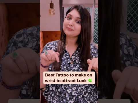 Best Tattoo To Make On Wrist To Attract Luck 🍀 | Dr Shefali Gupta #shorts