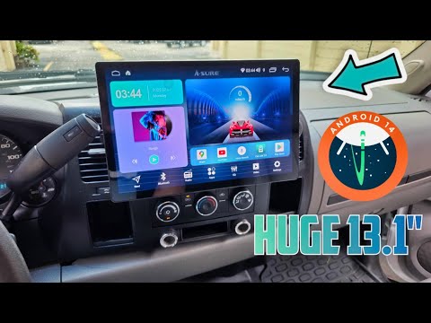 Vratzn 13.1 inch Car Radio for Chevy Silverado GMC Sierra 2014-2018 with CarPlay Android Auto Bluetooth FM Radio Backup Camera video review thumbnail