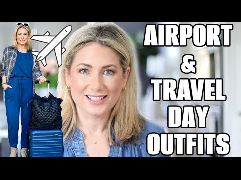 Outfits to Wear On A Plane, In The Car | Comfy & Casual Travel Outfits (Women over 45)