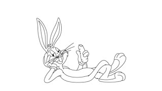 How to draw Bugs Bunny - Easy step-by-step drawing lessons for kids