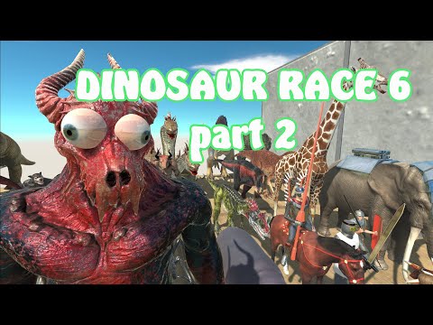 DINOSAUR RACE 6 PART 2 - Animal Revolt Battle Simulator