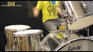 Video thumbnail for Ludwig - Stainless Steel John Bonham Reissue Kit Demo at GAK by GAK
