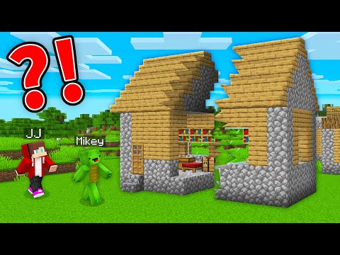 Why Mikey and JJ’s House CRACKED in Minecraft? (Maizen)