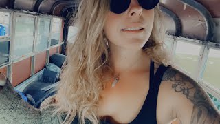 Skoolie conversions are ALOT of work…(Solo Female Short school bus conversion)