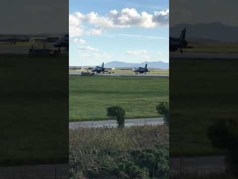 RAF Valley Double Hawk T2 takeoff