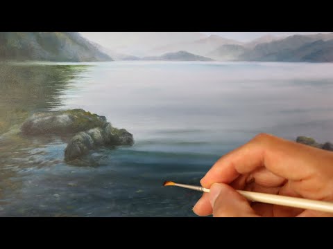 Painting a lake - secrets of painting shallow water details
