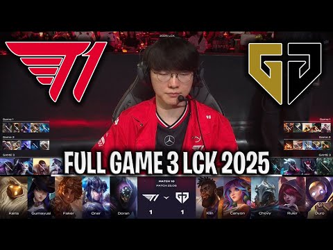 THE BEST SERIES IN LCK! - T1 vs GEN GAME 3 LCK SPRING 2025 W1D5 | T1 vs GENG ESPORTS G3 LCK 2025
