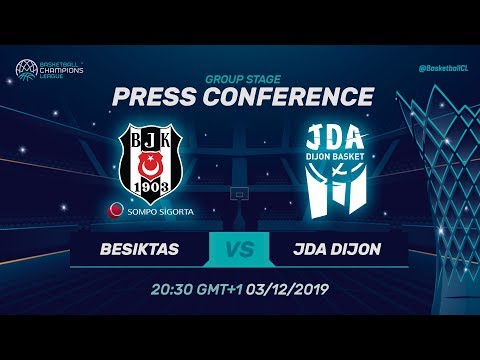 Besiktas Sompo Sigorta v JDA Dijon - Press Conference  - Basketball Champions League 2019-20
