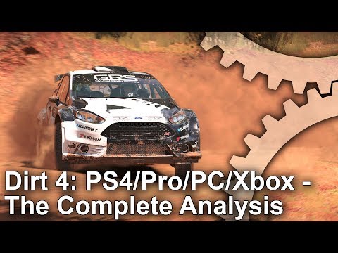 Dirt 4: PS4/PS4 Pro/Xbox One/PC - Graphics Comparison + Frame-Rate Test
